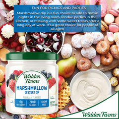 Walden Farms Marshmallow Dipping, 12-oz, Dessert Dip for Strawberries, Bananas, Pretzels, Cookies, and Snacks, Sugar and Calorie Free, Non-Dairy, Keto and Vegan Friendly