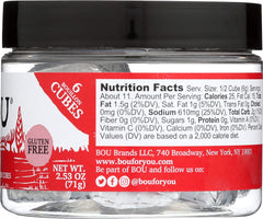 BOU Beef Flavored Bouillon Cubes, One 2.53 Ounce Container Packed with Natural, Traditional Ingredients