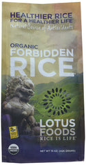 Lotus Foods Organic Forbidden Black Rice, 15 oz (Pack of 2)