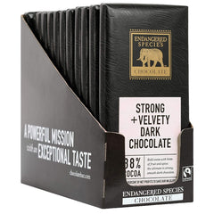 Endangered Species Chocolate Extreme Dark Chocolate Bar, 3 Ounce - 12 per case.