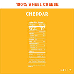 Whisps Cheddar Cheese Crisps | Back to School Snack, 100% Cheddar Cheese, Keto Snack, Gluten Free, Sugar Free, Low Carb, High Protein | 0.63oz (8 Pack)