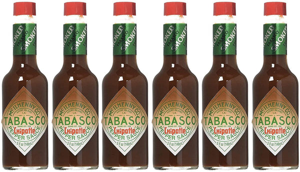 Tabasco Brand, Chipotle Hot Sauce, 5 oz (148 ml) (Pack of 6)