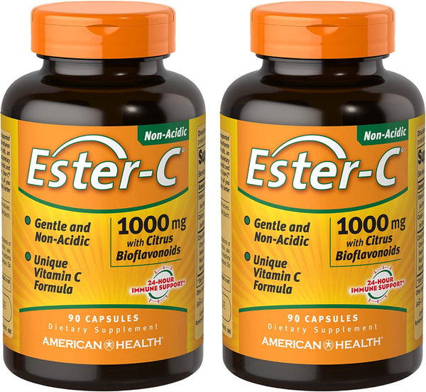 American Health Ester C Capsule, 1000 Mg - 90 per Pack (2 Packs per Case)