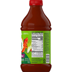 V8 High Fiber 100% Vegetable Juice, Vegetable Blend with Tomato Juice and Dietary Fiber, 46 FL OZ Bottle