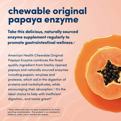 American Health Enzymes Chewable Original Papaya Enzyme 600 Tablets - Pack of 2