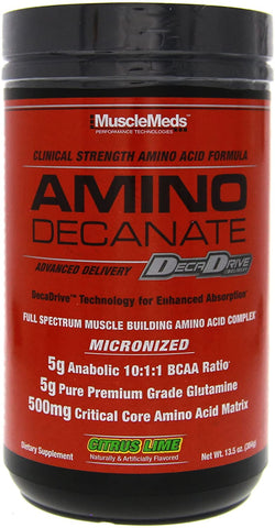 MuscleMeds, Amino Decanate Citrus Lime 13.5 oz (384g)