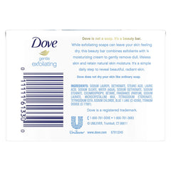 Dove Beauty Bar for Softer Skin Gentle Exfoliating More Moisturizing Than Bar Soap 4 oz 4 Bars