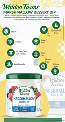 Walden Farms Marshmallow Dipping, 12-oz. Dessert Dip for Strawberries, Bananas, Pretzels, Cookies, and Snacks, Sugar and Calorie Free, Non-Dairy, Keto and Vegan Friendly, 2 Pack Jars