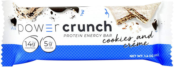 Power Crunch High Protein Energy Snack, Cookies & Creme