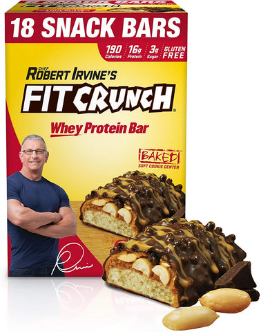 FITCRUNCH Snack Size Protein Bar - Peanut Butter