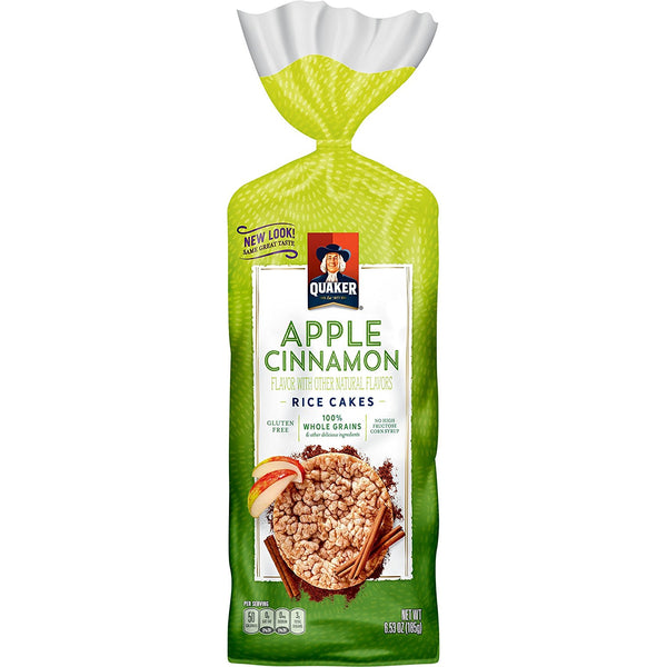 Quaker Rice Cake, Apple Cinnamon, 6.53 oz Bag