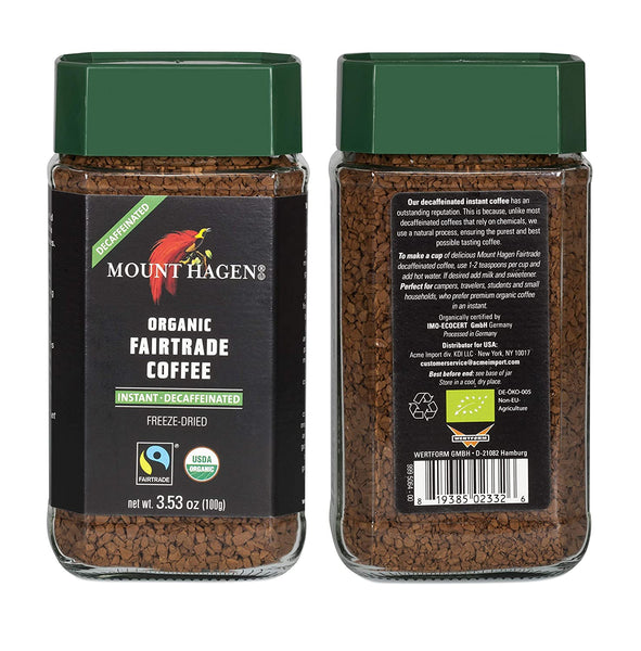 Mount Hagen Organic Coffee -Cafe Decaffeinated - 3.53 oz