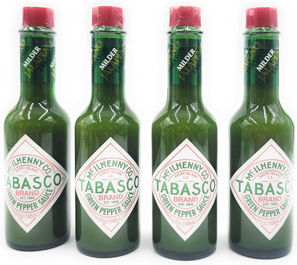 Tabasco Green Pepper Sauce, 5-ounce Bottle (Pack of 4)