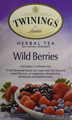 Twinings Herbal Wild Berries Bagged Tea, 20 Count