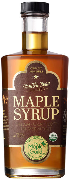 Maple Guild Organic Vanilla Bean Infused Vermont Syrup, 12.7 Ounce