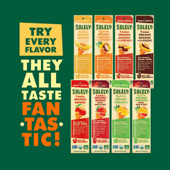 SOLELY Organic Mango Fruit Jerky, 12 Strips | One Ingredient | Vegan | Non-GMO | Gluten-Free | No Sugar Added