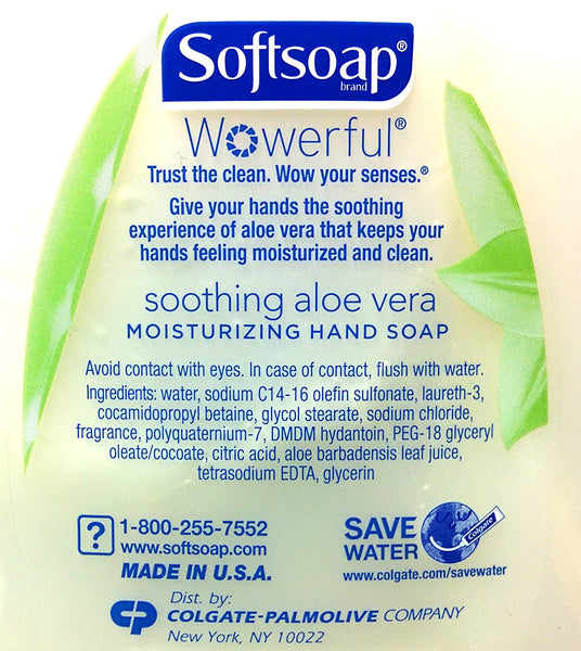 Softsoap Hand Soap Soothing Aloe Vera Moisturizing Hand Soap Refill 64 Fl Oz Bottle (Pack of 2)