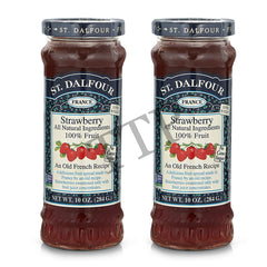 St. Dalfour Strawberry All Natural Ingredients 100% Fruit, 10oz (284g), 2 Pack