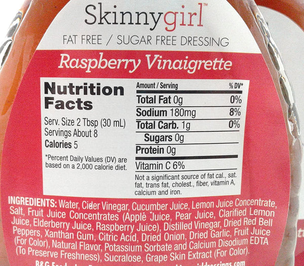 Skinny Girl Raspberry Vinaigrette Dressing, 8 fl oz (2 count)