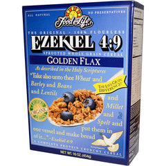 Ezekiel 4:9 Golden Flax Sprouted Grain Crunchy Cereal 16 oz (Pack of 3)