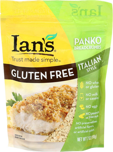 Ians Natural Foods, Panko Breadcrumbs Italian Gluten-Free, 7 Ounce